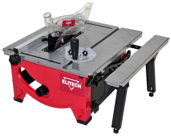 Пила настольная Elitech СР 1221 (Е2001.001.00) (1200Вт, 4800об\м, диск ф210х30мм, рез-45мм, 17.5кг)